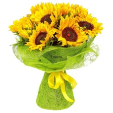 Bouquet Of Sunflowers - Smile